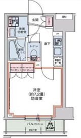HTアジール芝浦 502 間取り図