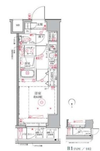 クレイシアIDZ鶴見ステーションサイト 11階 間取り図