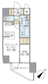 アジールコート町屋 303 間取り図