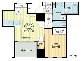 コートレジデントタワー 3階 間取り図