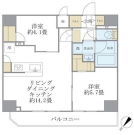 アジールコート町屋 801 間取り図