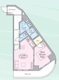 目黒ミシェルヨコマエ 401 間取り図