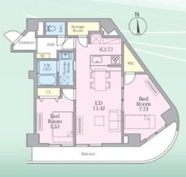 目黒ミシェルヨコマエ 501 間取り図