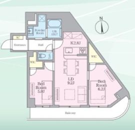 目黒ミシェルヨコマエ 601 間取り図