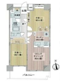 グランシティ天王洲アイル 8階 間取り図
