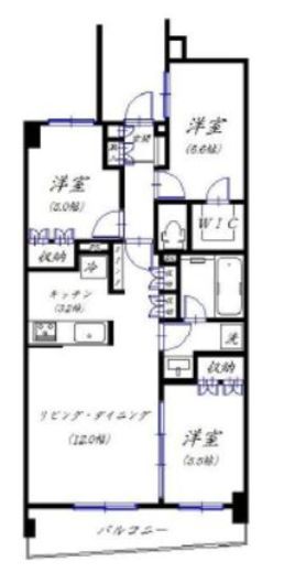 パレステージ溝の口 1階 間取り図