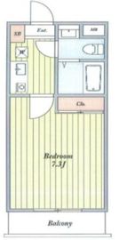 コスモリード渋谷神宮前 102 間取り図
