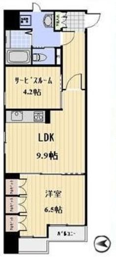 グランカーサ浅草 506 間取り図