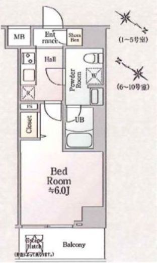 ジェノヴィア川崎Ⅱスカイガーデン 4階 間取り図