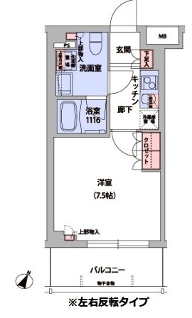 フレアージュ白金台 301 間取り図