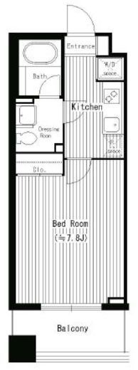 ルジャルダン横濱関内 607 間取り図
