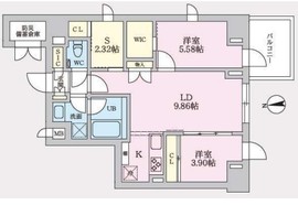 タスキプライムテラス後楽園 801 間取り図