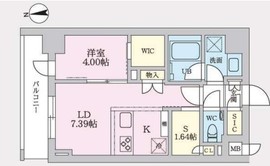 タスキプライムテラス後楽園 404 間取り図