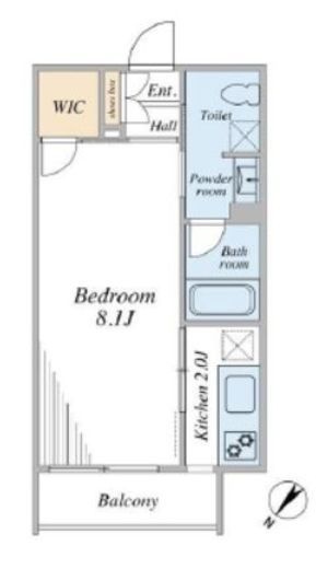 アイル新宿イースト 5階 間取り図