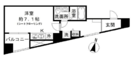 フロレゾン代々木 402 間取り図