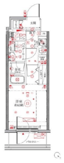 クレイシアIDZ横浜桜木町 8階 間取り図