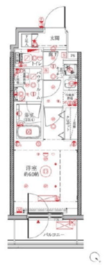 クレイシアIDZ横浜桜木町 8階 間取り図