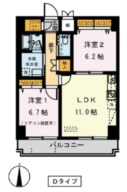 ドムス常盤 1004 間取り図