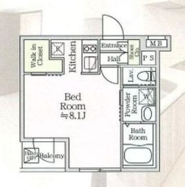 アイルプレミアム月島ドゥーエ 3階 間取り図