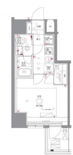 AZEST川崎Ⅱ 7階 間取り図