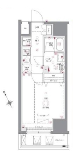 AZEST川崎Ⅱ 11階 間取り図