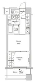 ザ・パークハビオ目黒プレイス 703 間取り図