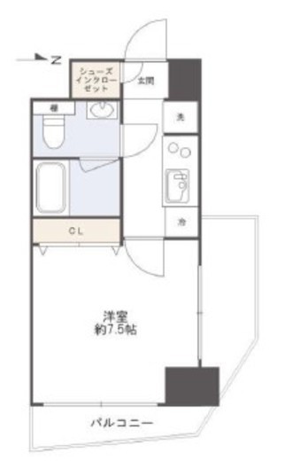スパシエ蒲田グランドタワー 6階 間取り図
