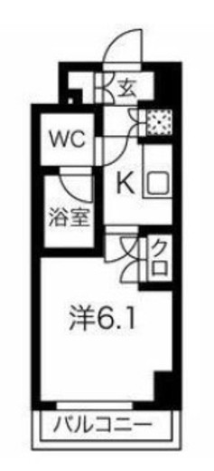 スパシエグランス早稲田 2階 間取り図