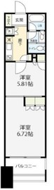 東急ドエルアルス浅草アクトタワー 3階 間取り図