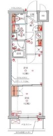 ハーモニーレジデンス池袋ウエストゲート 4階 間取り図
