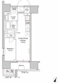 プラウドフラット大井町 401 間取り図