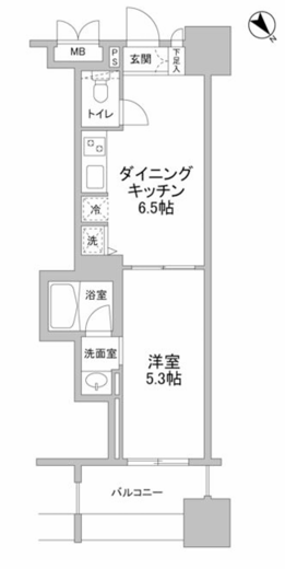 パークフラッツ横濱公園 309 間取り図