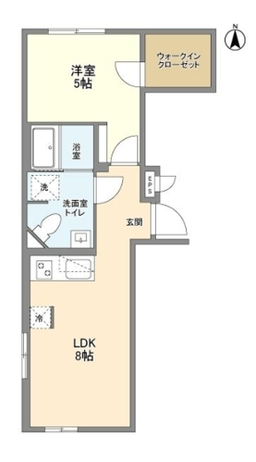ミリアレジデンス早稲田山吹町 201 間取り図
