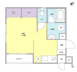 ル　ガルデニア 102 間取り図
