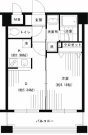 パークヒル三ツ沢 404 間取り図