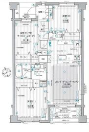 パレステージ山手石川町 5階 間取り図