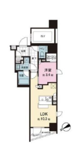 ザ・ライオンズミレス蔵前 15階 間取り図