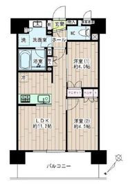 レ・ジェイド新横浜 14階 間取り図