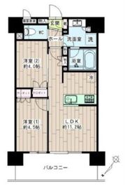レ・ジェイド新横浜 14階 間取り図