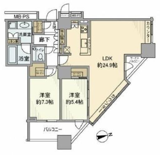 ザ・センター東京 6階 間取り図