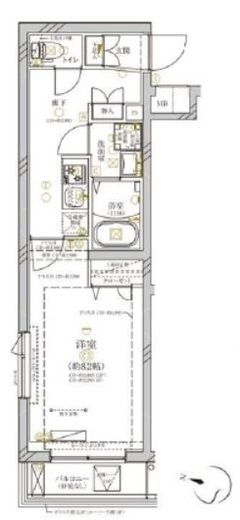 ディアレイシャス溝の口 2階 間取り図