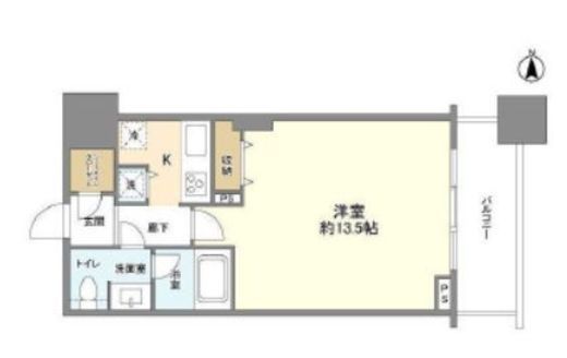 コンシェリア西新宿タワーズウエスト 17階 間取り図