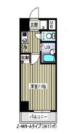 プライムアーバン住吉2 602 間取り図