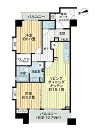 ライオンズスクエア小石川後楽園 4階 間取り図