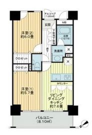 アール・ケープラザ新横浜Ⅲ 8階 間取り図