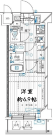 レガリス溝の口 104 間取り図
