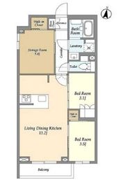 アジールコート練馬中村橋 223 間取り図