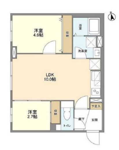 ウェルスクエア祖師ヶ谷大蔵 301 間取り図