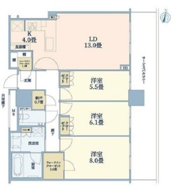 THE YOKOHAMA FRONT TOWER (ザ・ヨコハマフロントタワー) 39階 間取り図