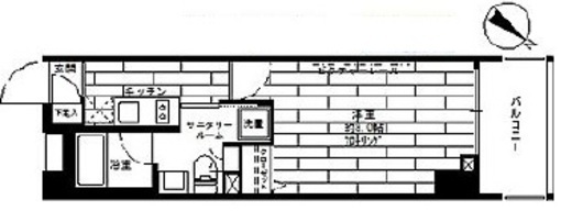 グランドコンシェルジュ日本橋 9階 間取り図